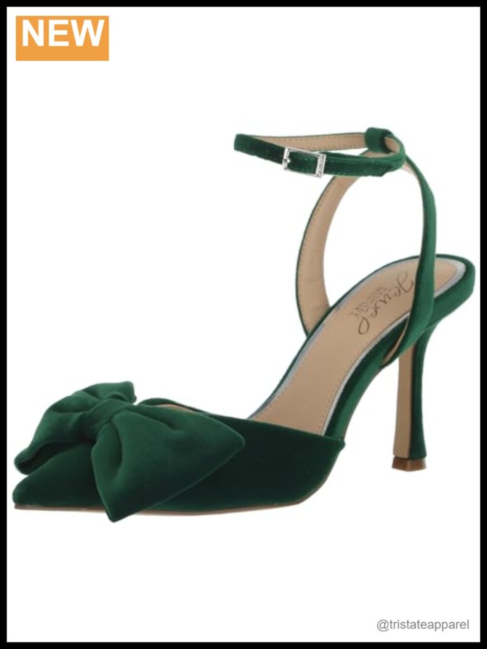 Satin Stiletto Pump with Bow